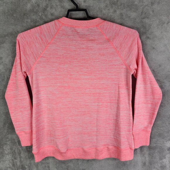 Womens Pink Gerry Pullover Top Shirt Zipper Crewneck Long Sleeve Size S - Picture 6 of 9
